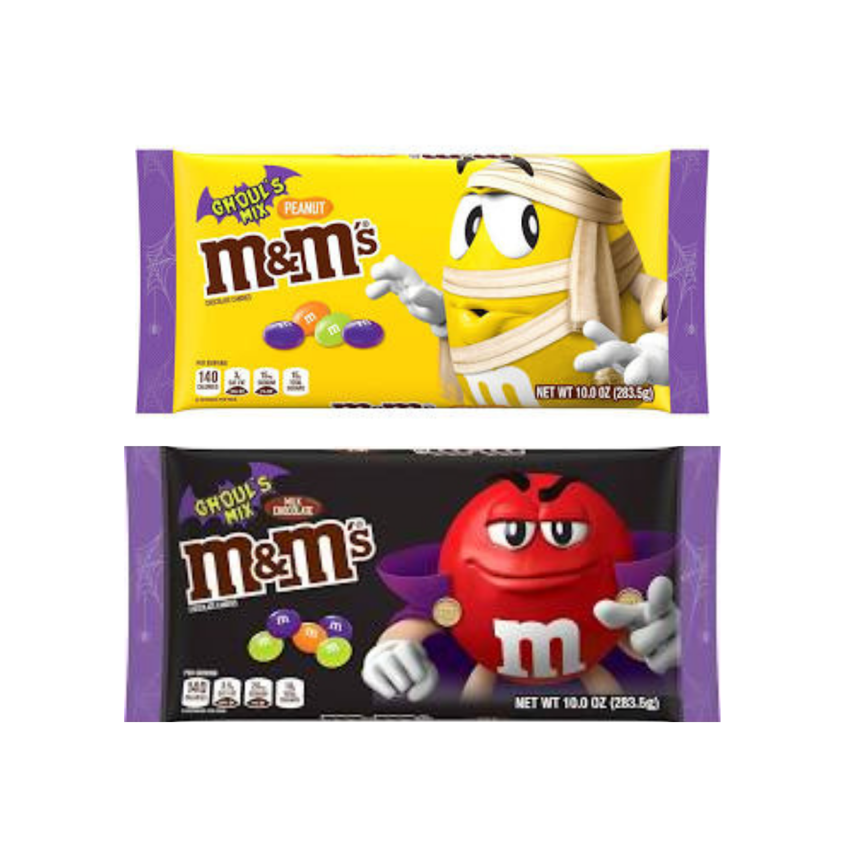  M&M'S Ghoul's Mix Milk Chocolate Halloween Candy Bag