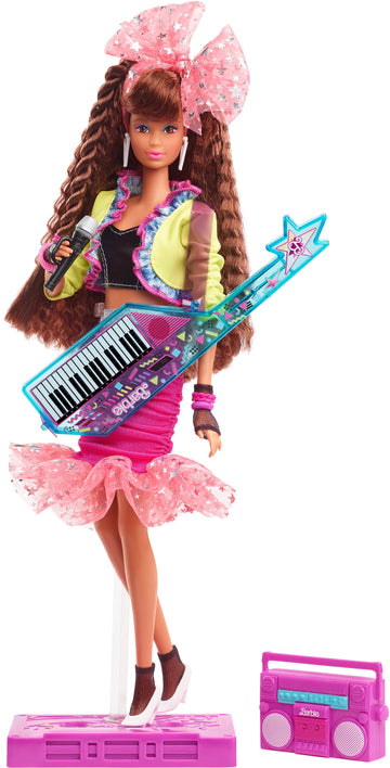 Barbie Rewind 80S Edition Dolls' Night Out Doll-Themed Doll, 11.5-In Brunette