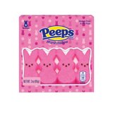 PEEPS, Pink Marshmallow Bunnies Easter Candy, 8ct (3.0 oz.)
