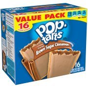 Kellogg's Pop-Tarts Value Pack, Brown Sugar Cinnamon Toaster Pastries, 1.76 oz, 16 ct