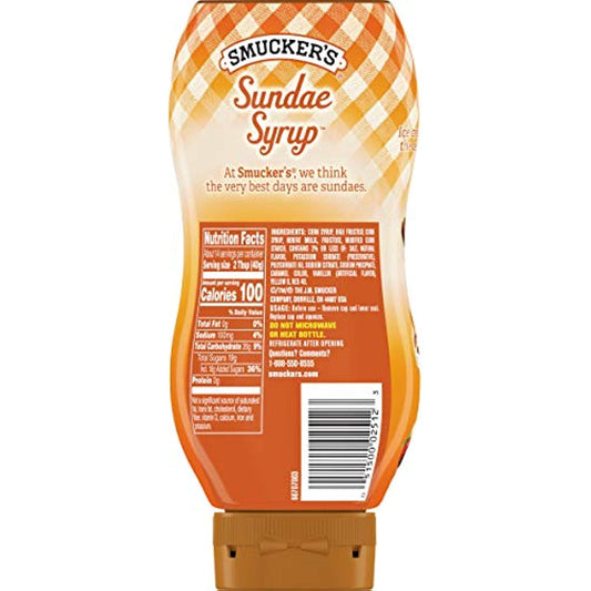 Smucker's Sundae Syrup Caramel Flavored Syrup, 20 Ounces