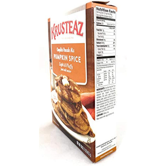 Krusteaz Light & Fluffy Pumpkin Spice Complete Pancake Mix, 16 Ounce (Pack of 4)