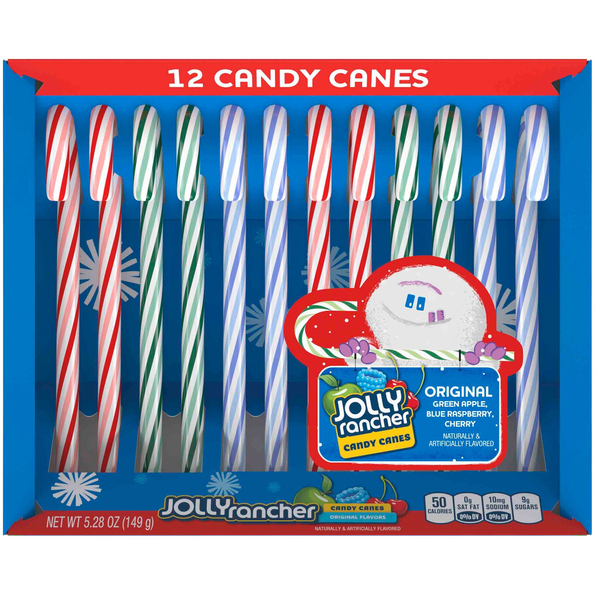 Jolly Rancher Original Flavors Candy Canes 12 ct Box