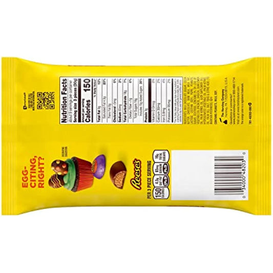 REESE'S Milk Chocolate Peanut Butter Creme Eggs Candy, Easter, 9.1 oz Bag