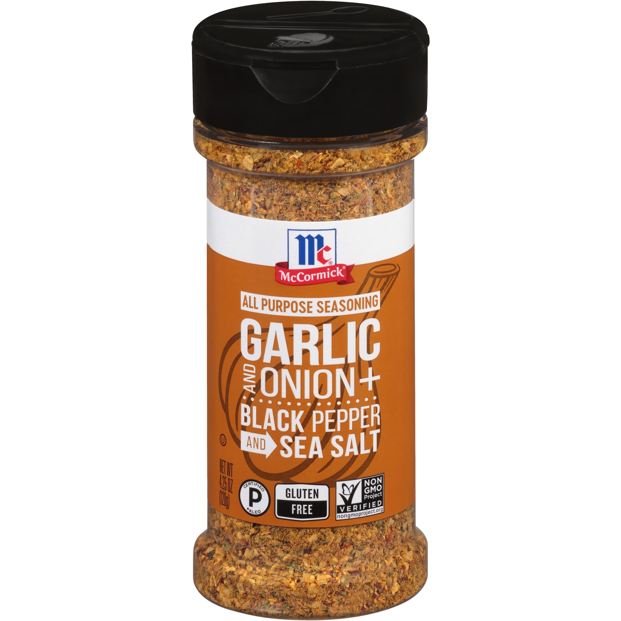 McCormick Garlic, Onion, Black Pepper & Sea Salt All Purpose Seasoning, 4.25 oz