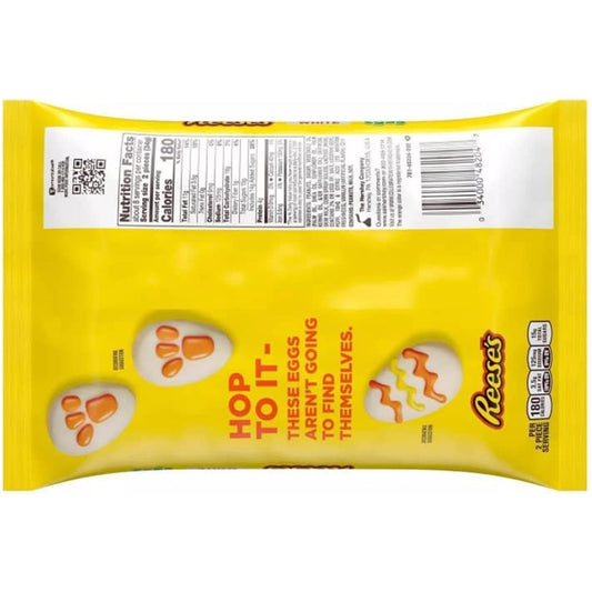 REESE'S, White Creme Peanut Butter Snack Size Eggs Candy, Easter, 9.6 oz