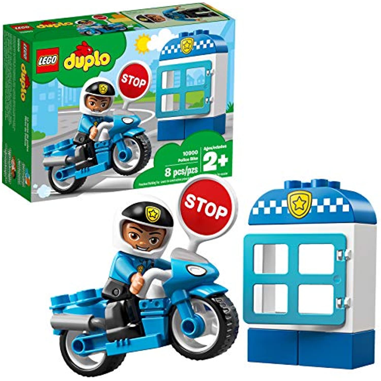 LEGO DUPLO Town Police Bike 10900 Building Blocks (8 Pieces)