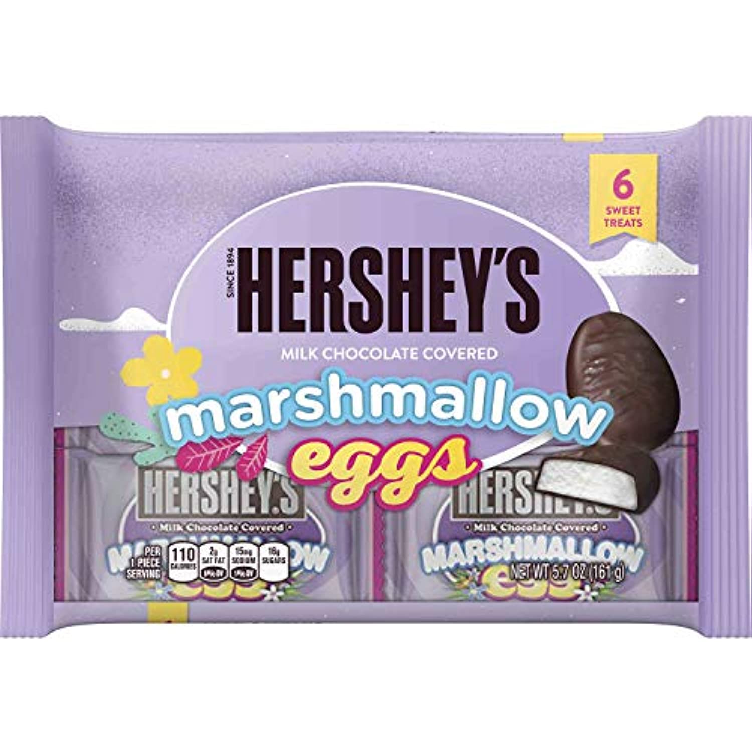 Hershey's Marshmallow Egg, 6-Count, 5.7-Ounce Package