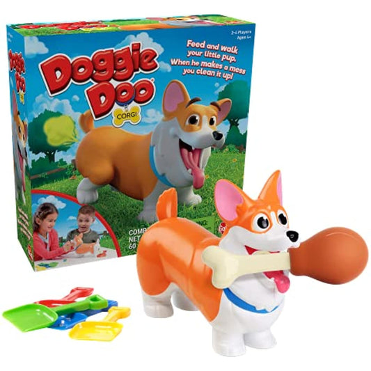 Doggie Doo Corgi Game - Unpredictable Action - Feed The Doggie and Collect His Doo to Win by Goliath, Multi Color