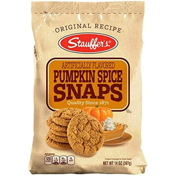 Stauffers Original Recipe Snaps Cookies, 14 oz Bag (Pumpkin Spice) - SET OF 3