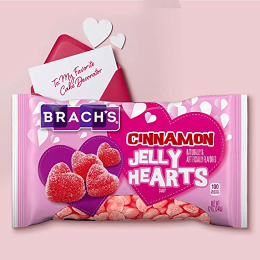 Brach's Cinnamon Jelly Hearts, 12oz Bag