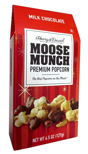 Harry & David Moose Munch Milk Chocolate Premium Popcorn Holiday Box