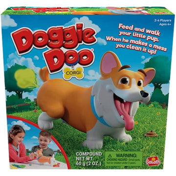 Doggie Doo Corgi Game - Unpredictable Action - Feed The Doggie and Collect His Doo to Win by Goliath, Multi Color