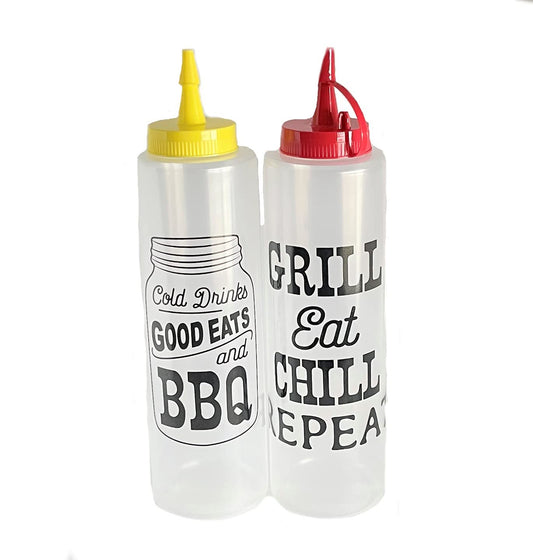 Cooking Concepts BBQ Condiment Bottles, 2-ct. Packs