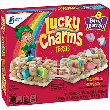 Lucky Charms Marshmallow Treats, 8 Cereal Bars, 6.8 oz, 8 ct