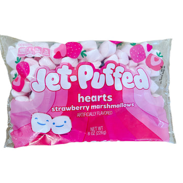 Jet-Puffed Hearts Strawberry Marshmallows 8oz(226g)