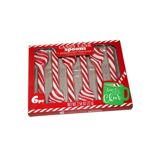 CANDY CANE Spoons, peppermint flavored, (1) box