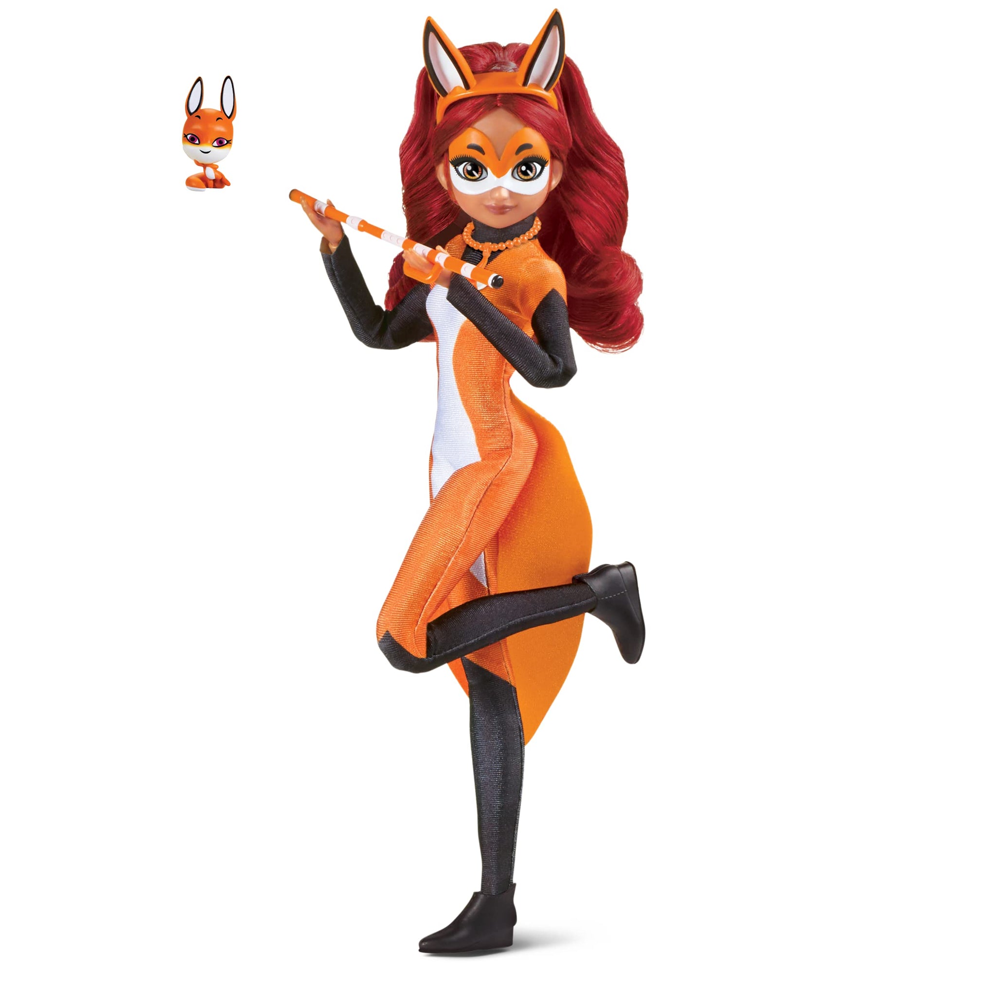 Miraculous Rena Rouge Doll 10.5" Fashion Doll with Accessories and Trixx Kwami by Playmates Toys