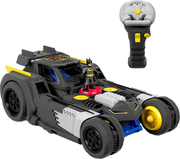 Fisher-Price Imaginext DC Super Friends Batman Transforming Batmobile Remote Control Car with Lights and Sounds, Preschool Toys for Pretend Play