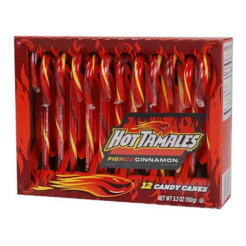 Hot Tamales Fierce Cinnamon Candy Canes