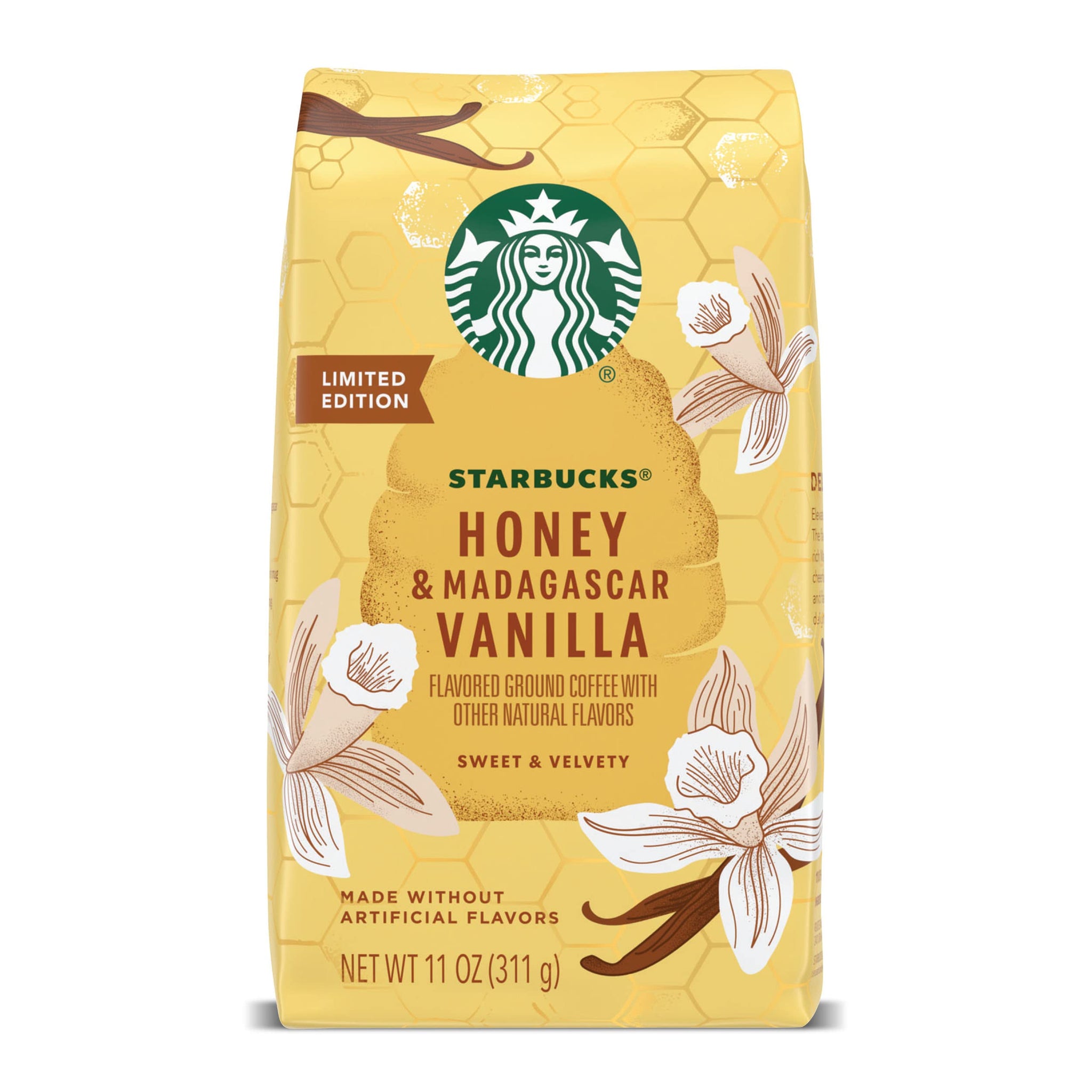 Starbucks Flavored Ground Coffee—Honey & Madagascar Vanilla—Limited Edition—1 bag (11 oz)