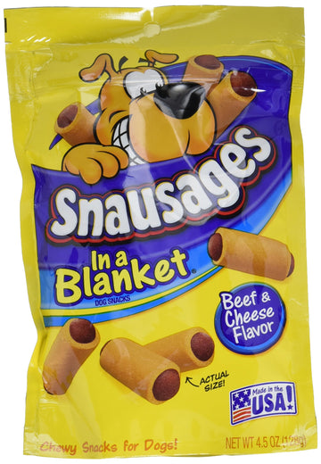 Snausages in a Blanket Dog Snacks Beef & Cheese Flavor