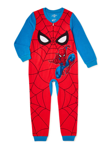 Spiderman Boys Pajama Union Suit, Sizes 4-12