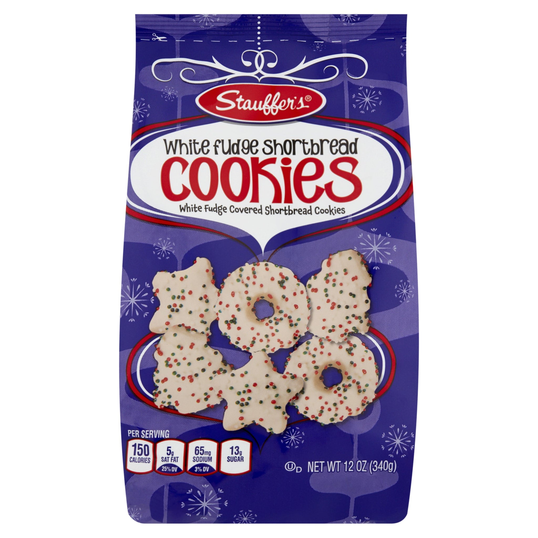 Stauffer's White Fudge Covered Shortbread Cookies, 12 Oz