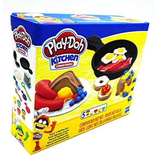 Play-Doh Kitchen Creations Breakfast Toast Waffles Set - Melville Co