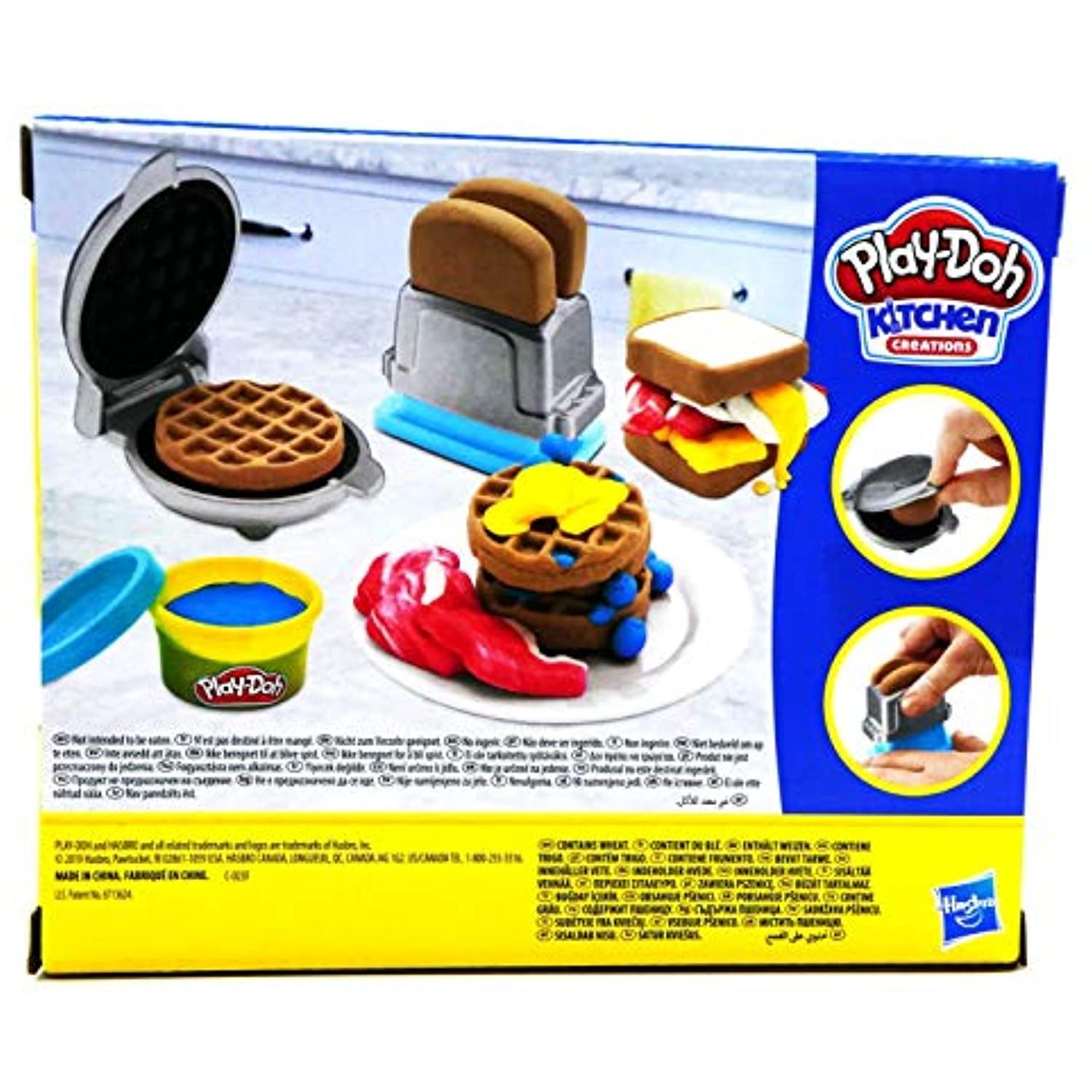 Play-Doh Kitchen Creations Breakfast Toast Waffles Set - Melville Co