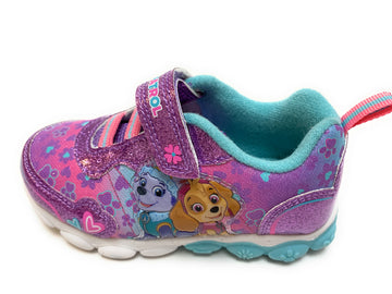 Paw Patrol Girls Light Up Athletic Sneakers-Size 8