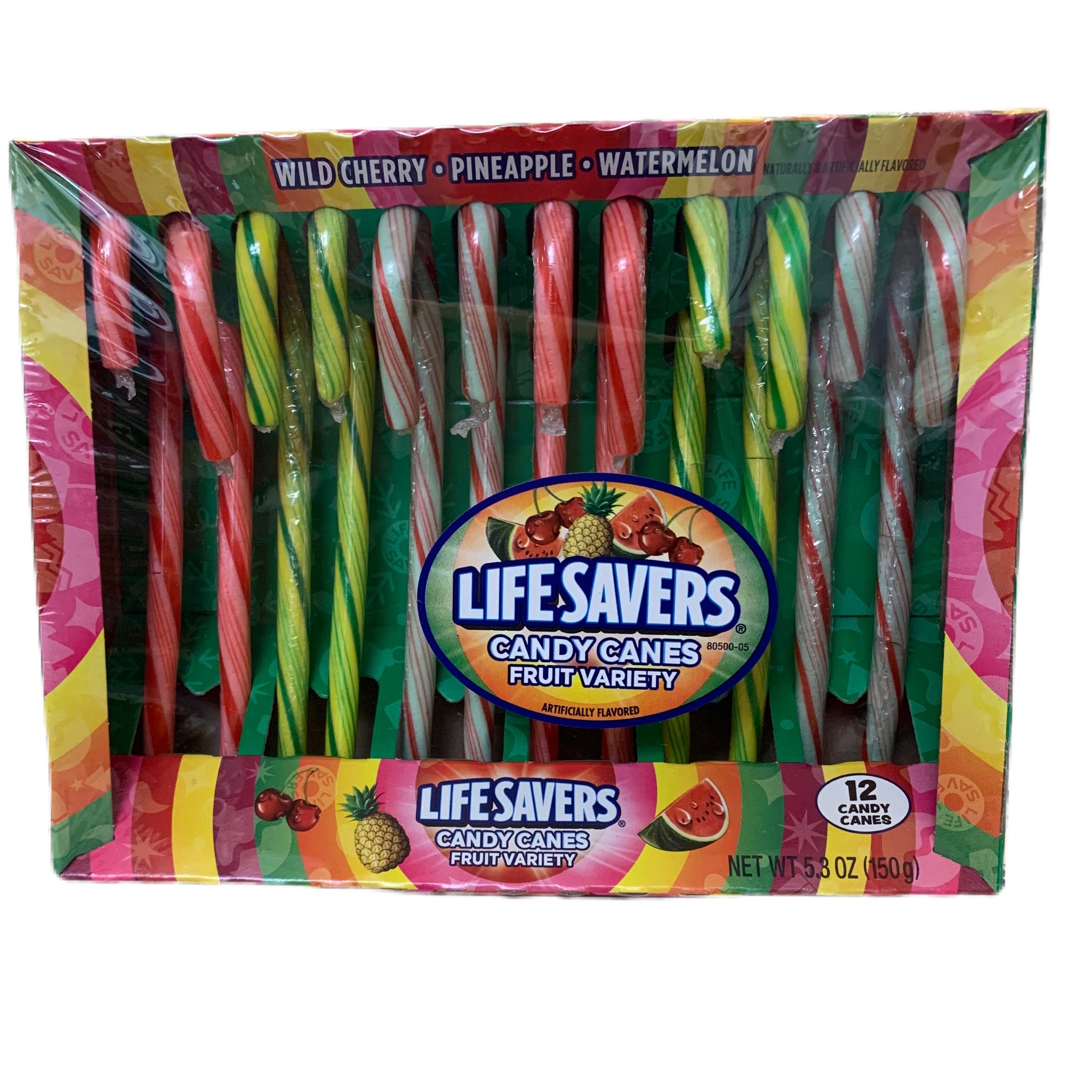 Life Savers Fruit Variety Candy Canes, 12 count