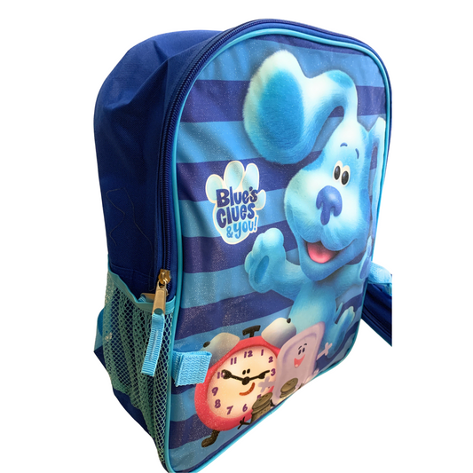 Blue's Clues  Boys and Girls Backpack Bundle~ 3 Pc Set Includes Blue's Clues School Bag, Lunch Box and Water Bottle