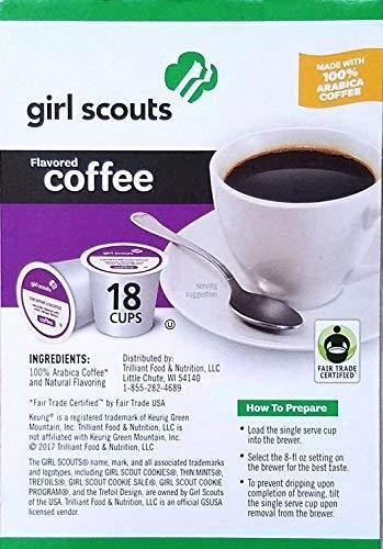 Girl Scouts Cookie Flavored Coffee Single Serve Brew Cups (Caramel Coconut) - Melville Co