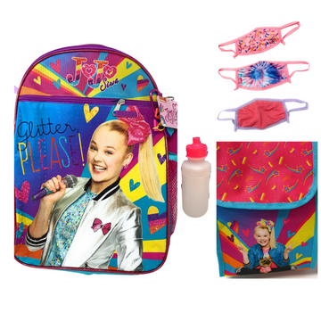 JoJo Siwa Backpack Pink 5 Pc. Set for Girls, 16 in. Backpack w/JoJo Lunch Bag Pencil Case