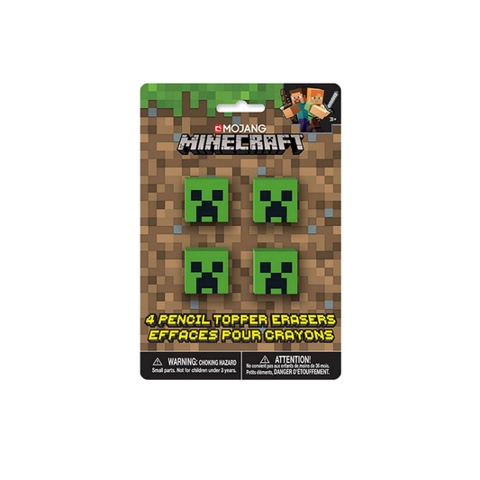 Minecraft Boys 17" Backpack with Minecraft Eraser Tops