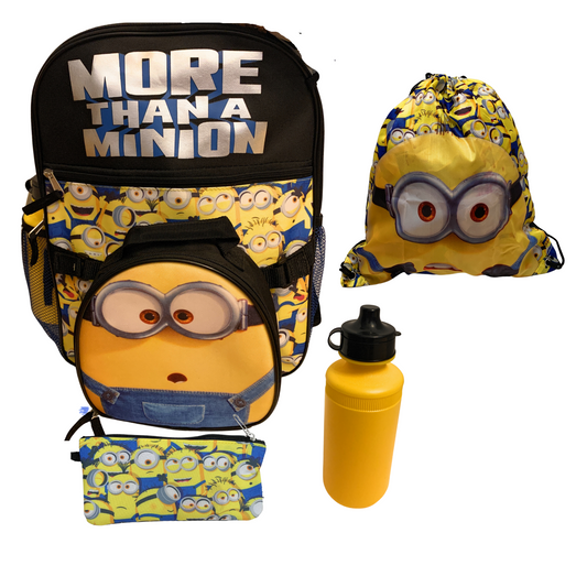 Minions Boys 5 pc. Backpack and Lunch Bag Set