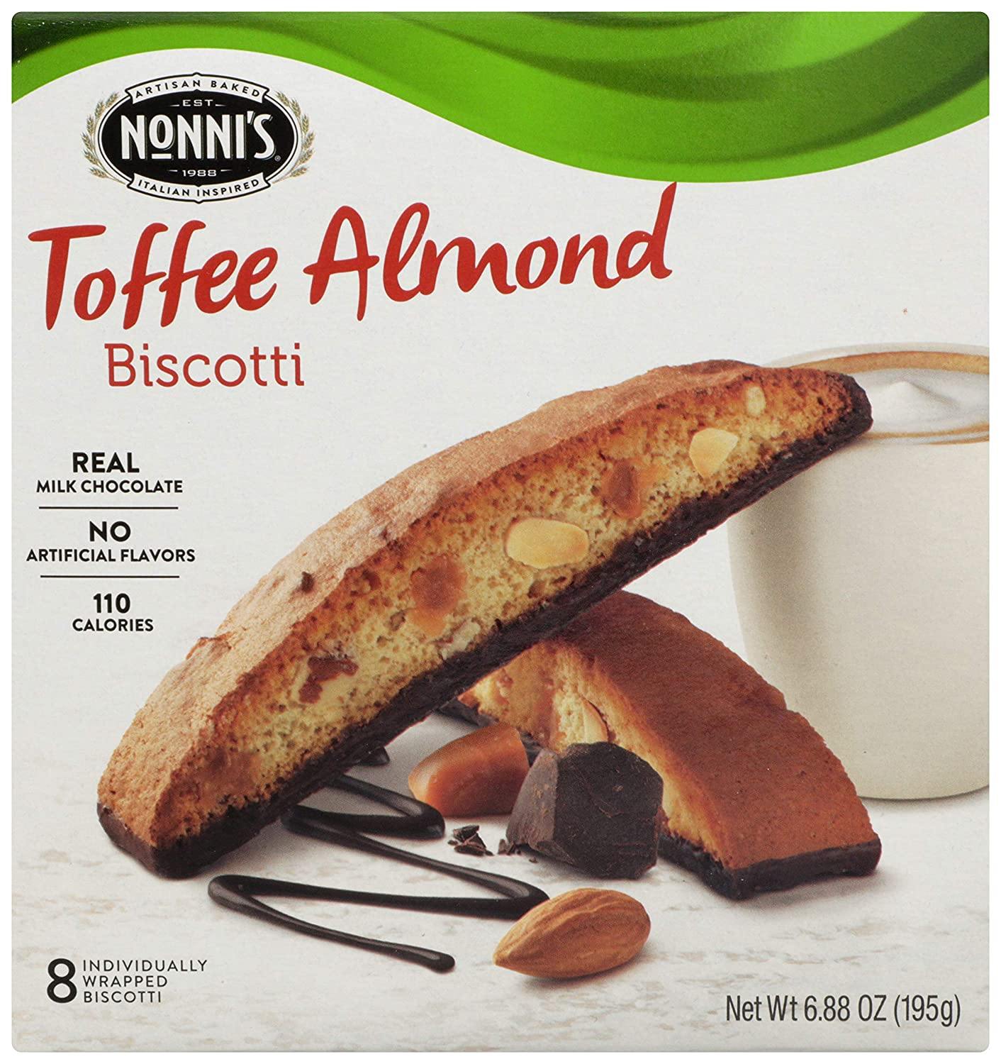 Nonni's Biscotti Toffee Almond, 6.88 oz - Melville Co