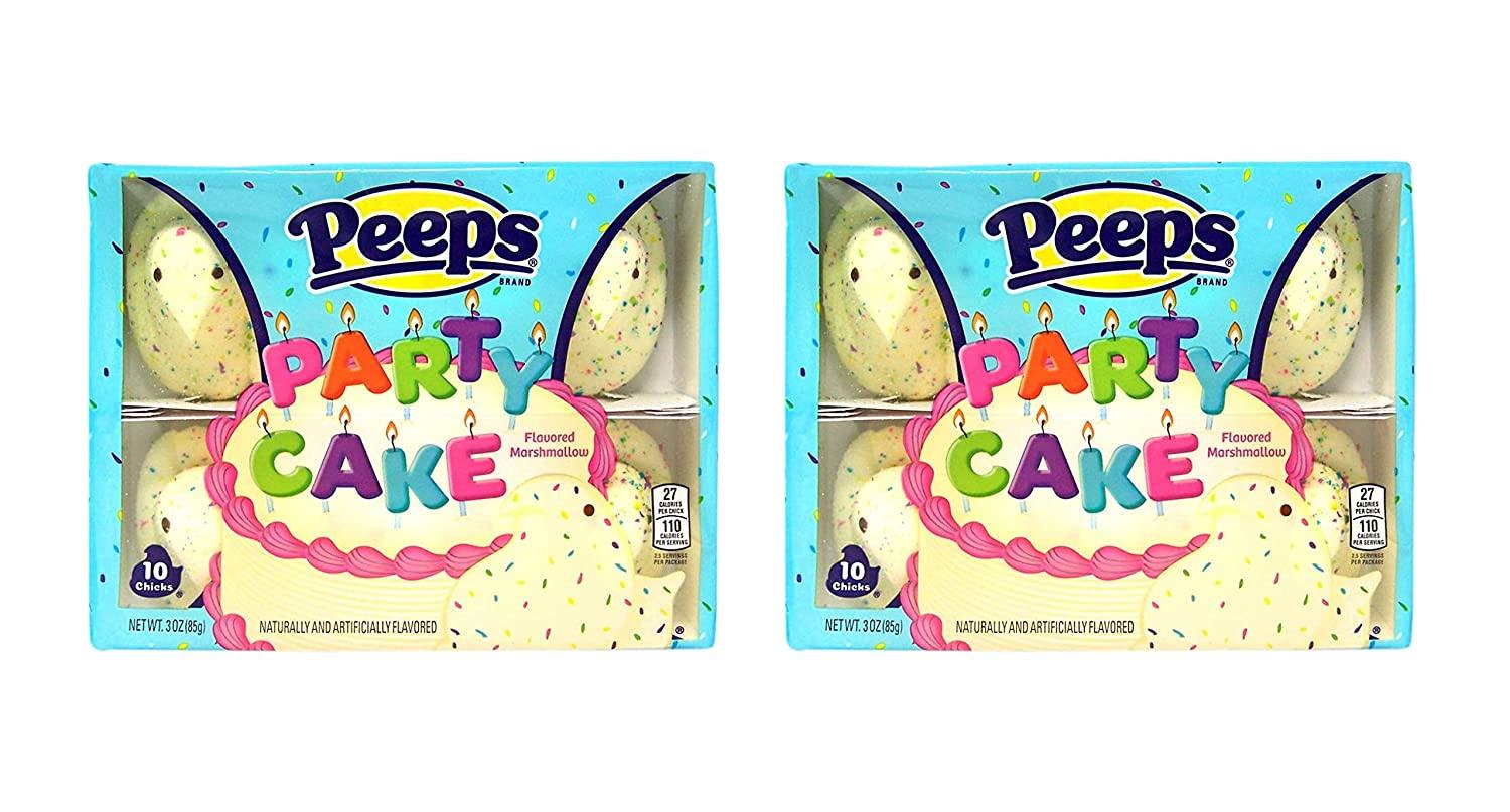 Easter Peeps Marshmallow Flavored Chicks Gluten Free Marshmallow Candy - Naturally & Artificially Flavored (Pack of 2) - Melville Co