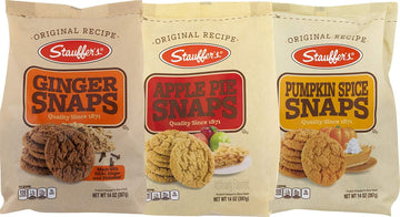 Stauffer's Apple Pie, Pumpkin Spice & Ginger Snaps Variety 3 Pack, 14 oz. Bags