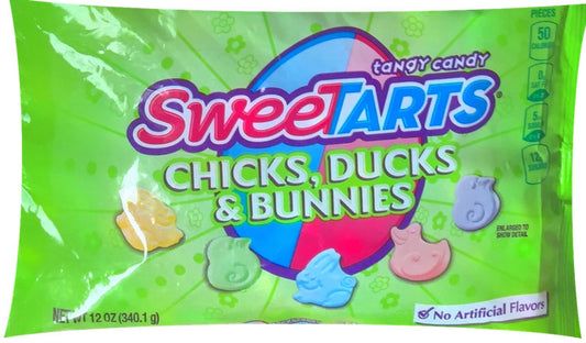 Wonka Sweetarts Chicks Ducks and Bunnies Easter Bag, 12.0-Ounce (Pack of 2)